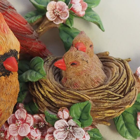 VTG The Bradford Exchange Cozy Cardinals Springtime Wall Decor Sculpture A5517 - Picture 11 of 14